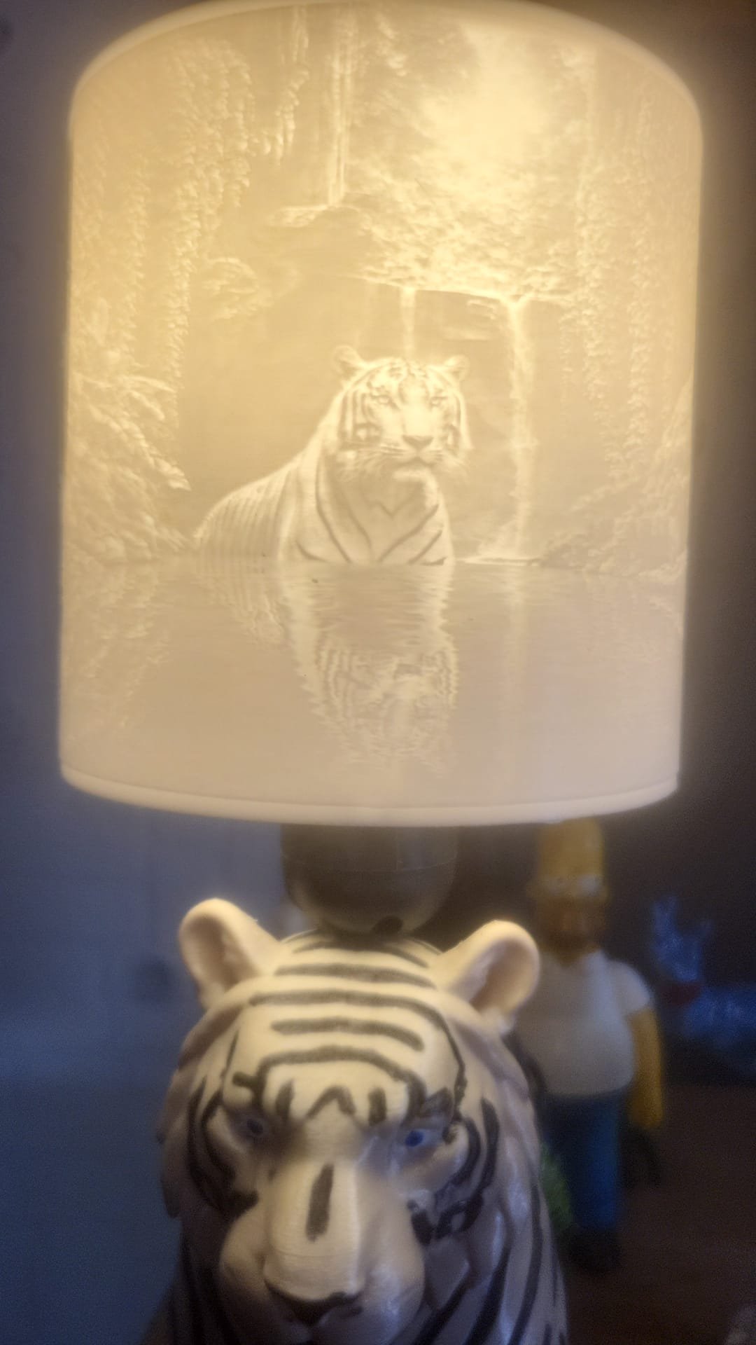 Lampe lithophanie « Tigre »